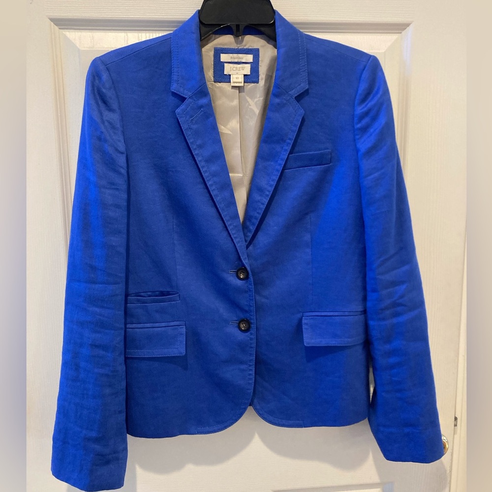 LN J. Crew SCHOOLBOY STYLE Blue Blazer SIZE 10